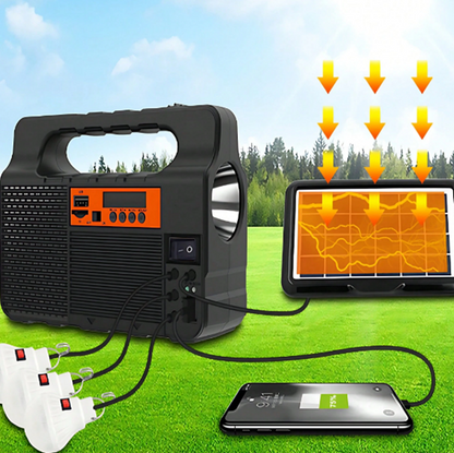 🔦 Kit de Luz Solar Multiusos – ¡Nunca te quedés sin luz!